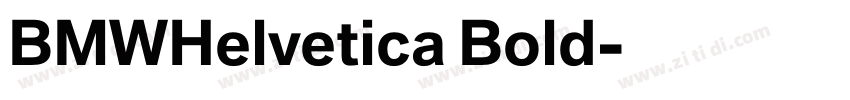 BMWHelvetica Bold字体转换